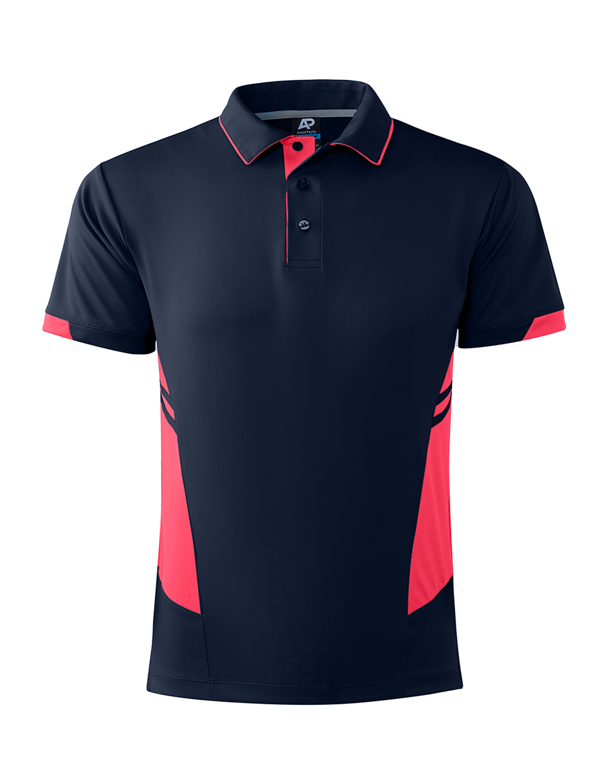 Aussie Pacific Tasman Men's Polo 1311 - Navy/Neon Pink