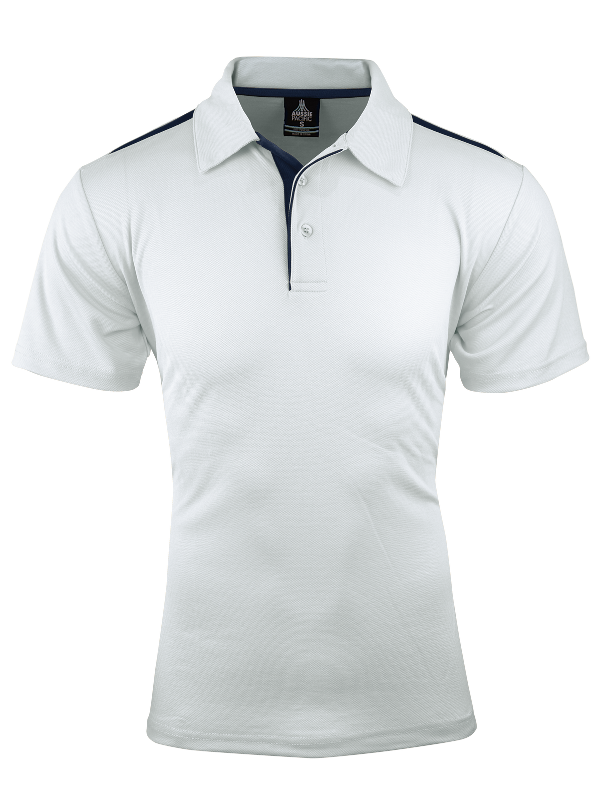 Aussie Pacific Paterson Men's Polo 1305 - White/Navy