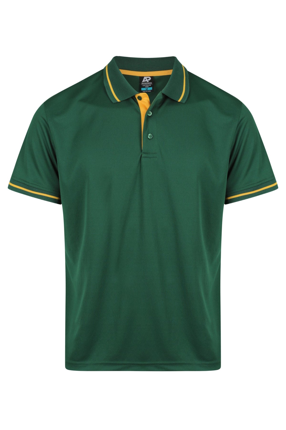 Aussie Pacific Cottesloe Men's Polo 1319 - Bottle/Gold