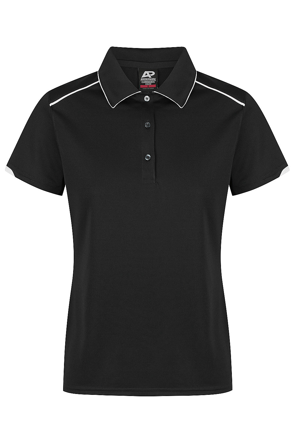 Aussie Pacific Currumbin Ladies Polo 2320 - Black/White