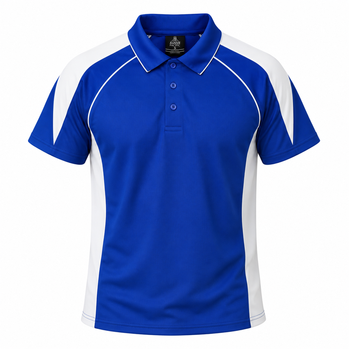 Aussie Pacific Premier Men's Polo 1301 - Royal/White