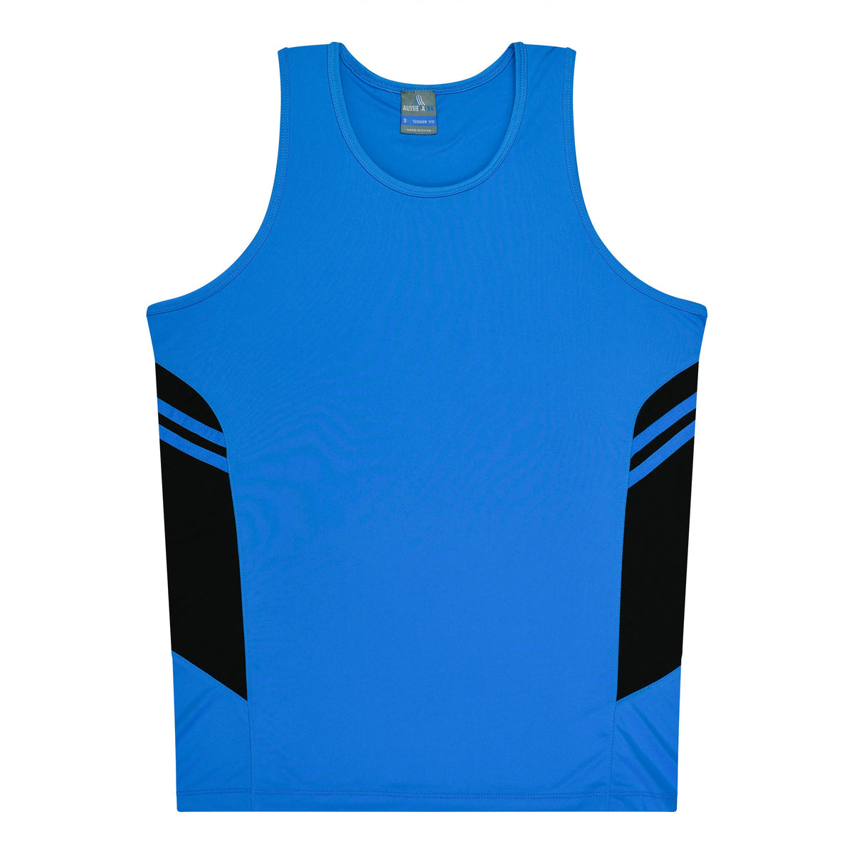 Aussie Pacific Tasman Kids Singlet 3111 - Cyan/Black