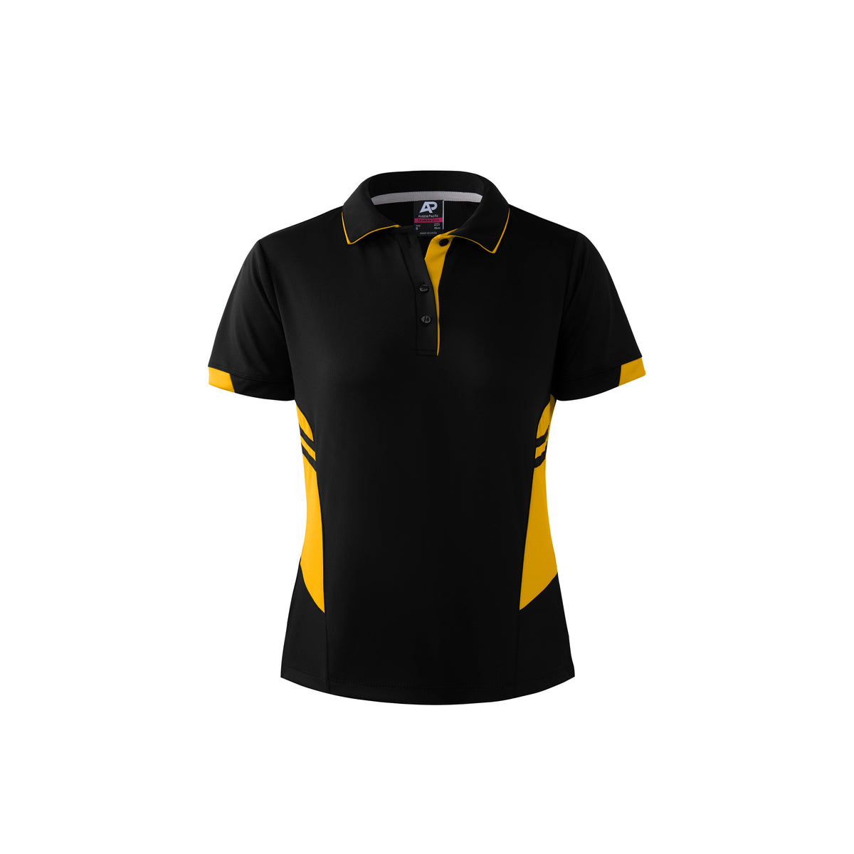 Aussie Pacific Tasman Ladies Polo 2311 - Black/Gold