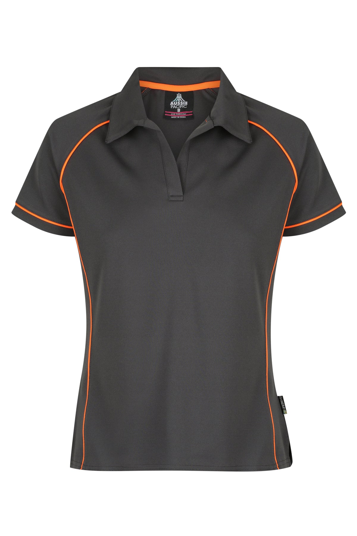 Aussie Pacific Endeavour Ladies Polo 2310 - Slate/Orange