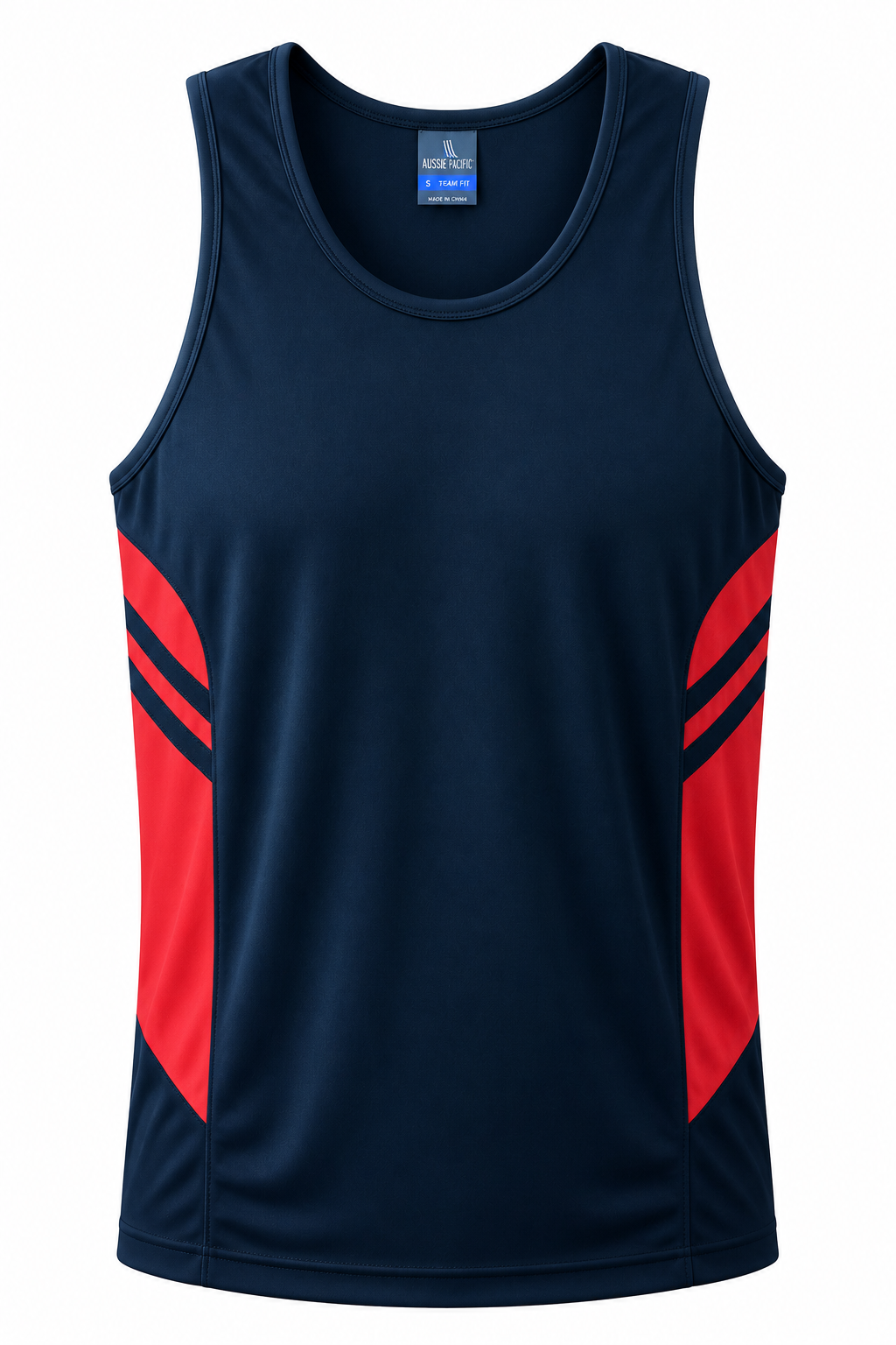 Aussie Pacific Tasman Men's Singlet 1111 - Navy/Red