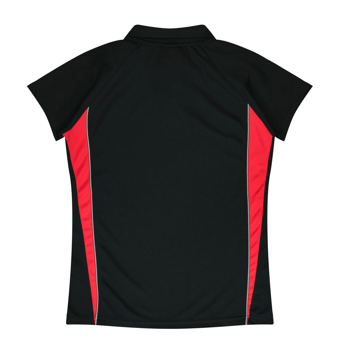 Aussie Pacific Eureka Ladies Polo 2304 - Black/Red
