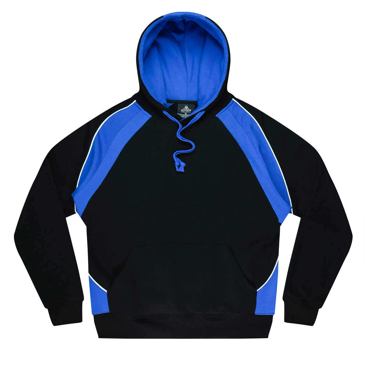 Aussie Pacific Huxley Men's Hoodie 1509 - Black/Electric Royal/White