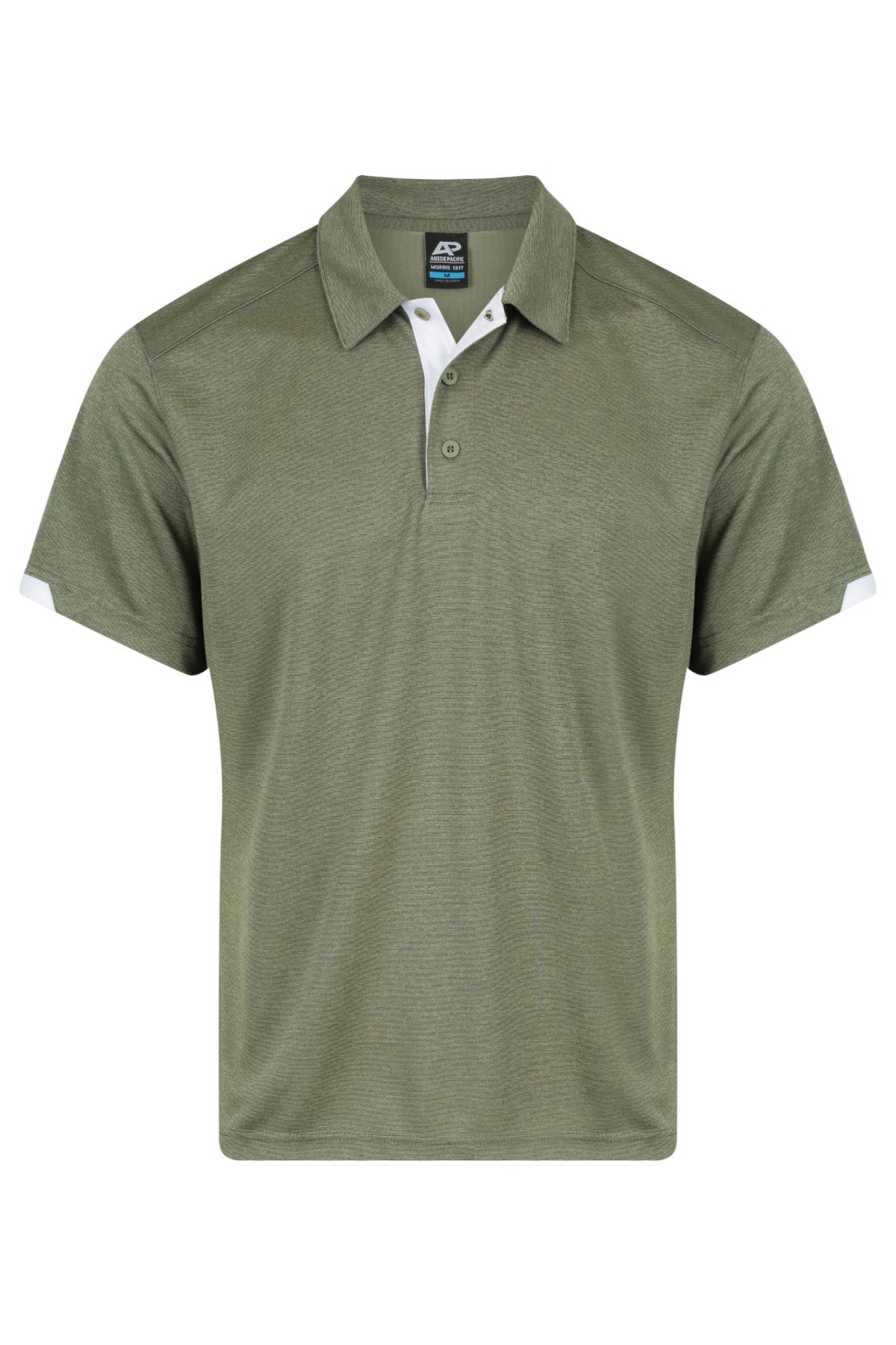 Aussie Pacific Morris Men's Polo 1317 - Army Green/White