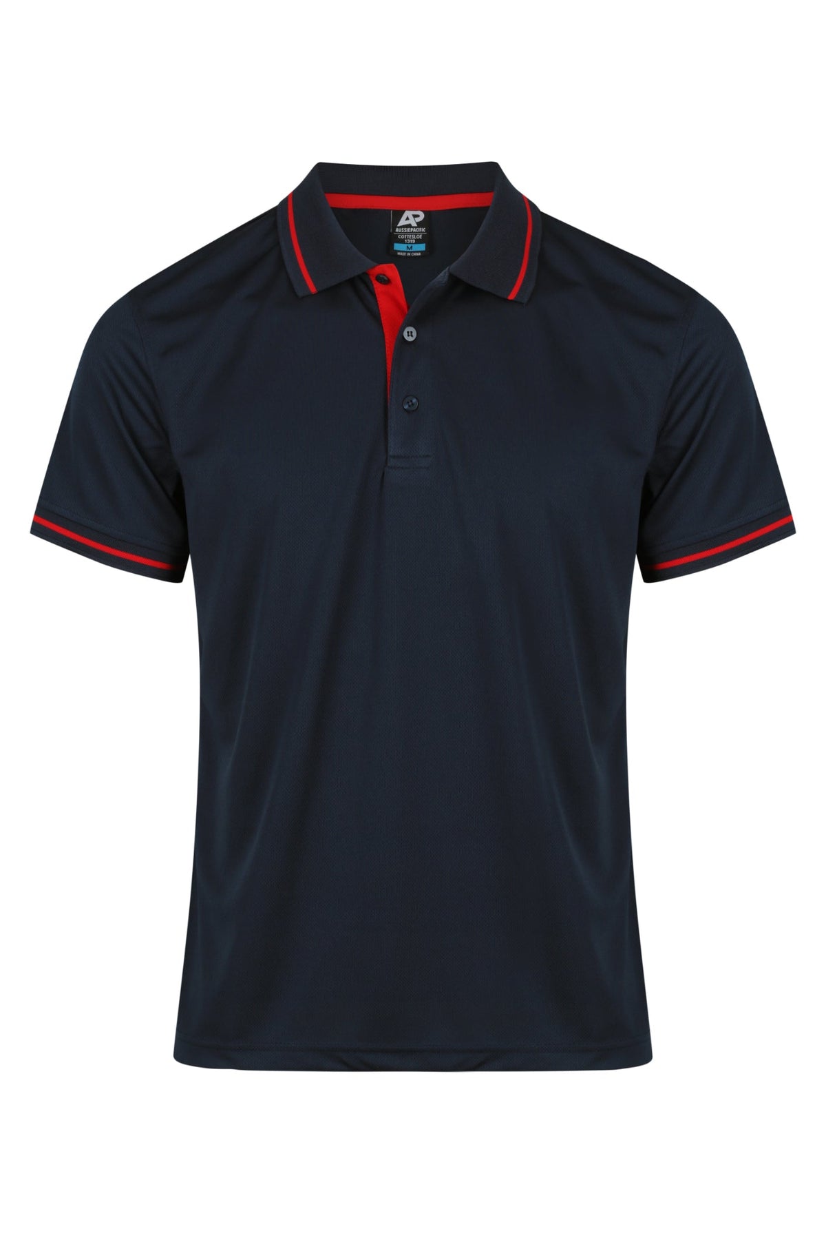 Aussie Pacific Cottesloe Men's Polo 1319 - Navy/Red