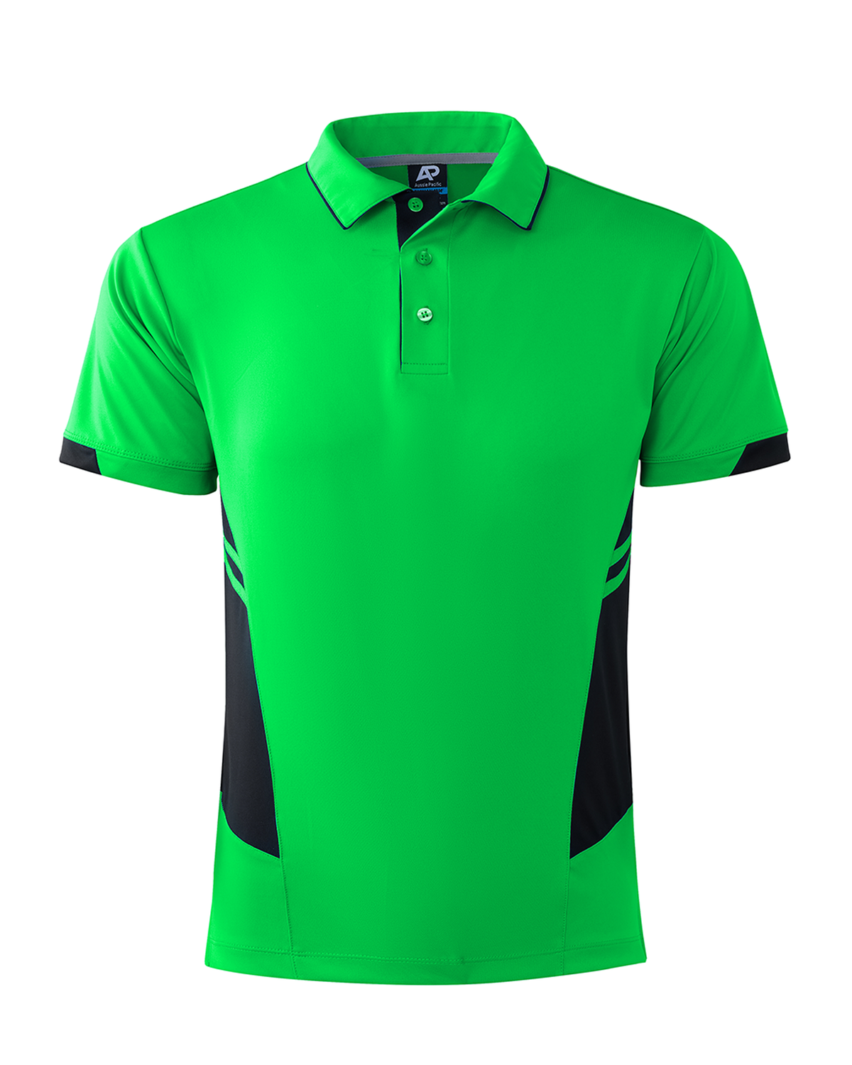 Aussie Pacific Tasman Men's Polo 1311 - Neon Green/Black