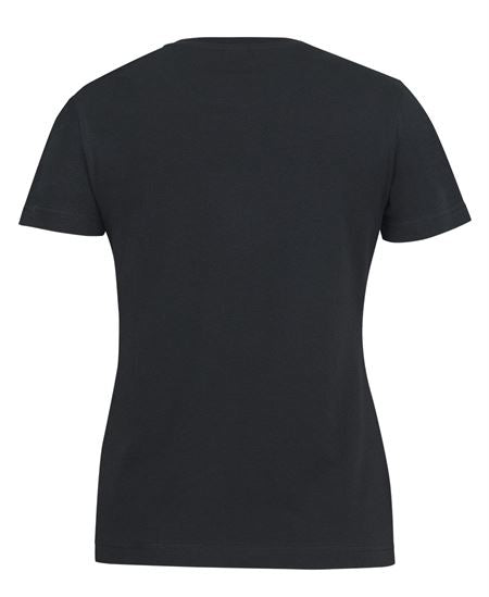 C of C LADIES COTTON S/S STRETCH TEE - Black - Back
