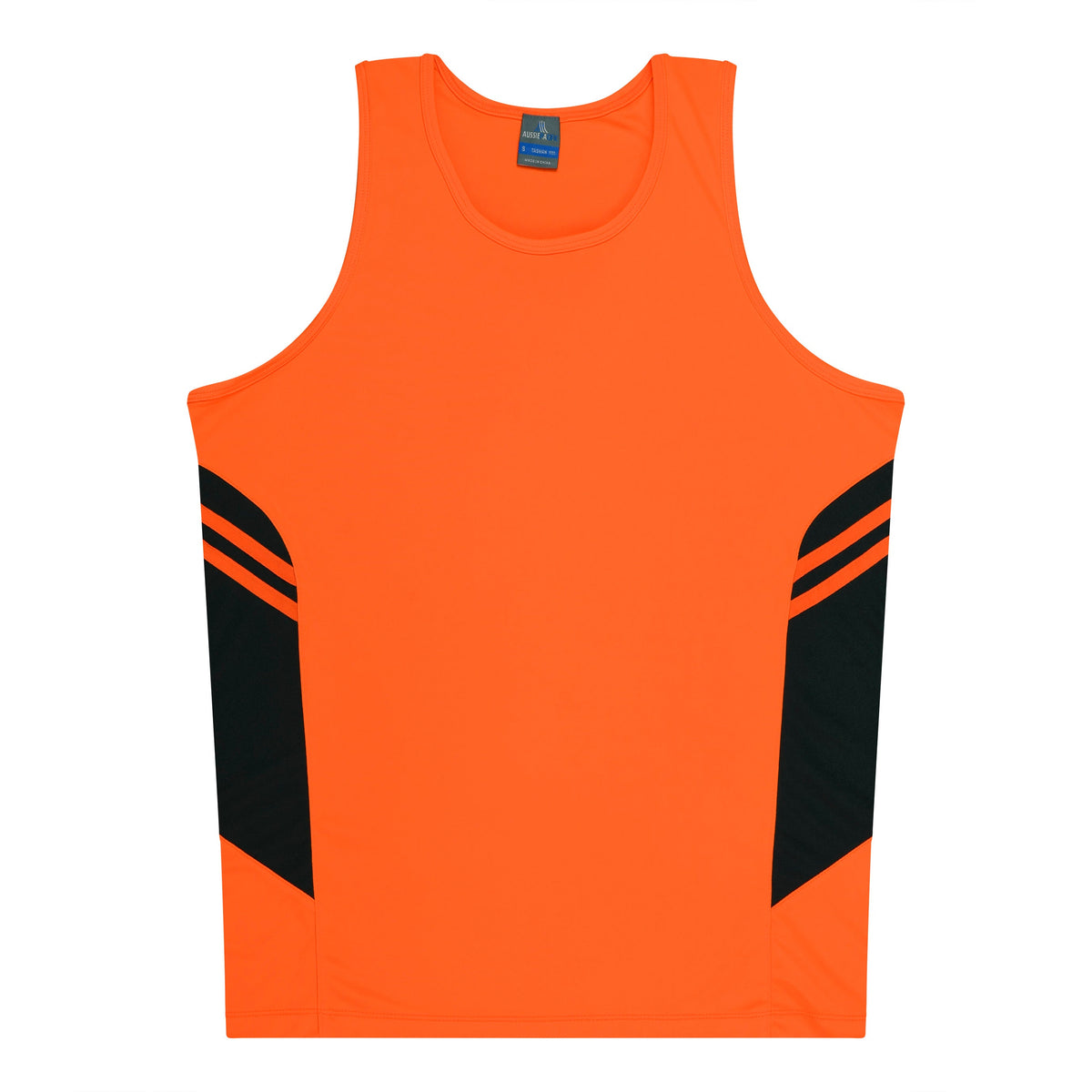 Aussie Pacific Tasman Kids Singlet 3111 - Neon Orange/Slate