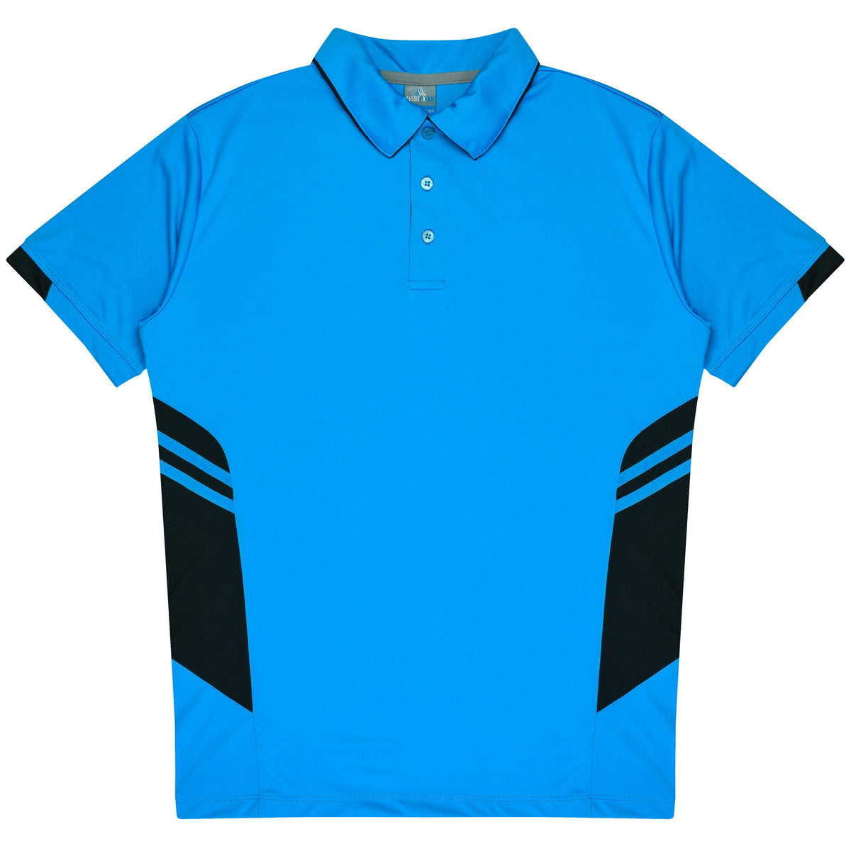 Aussie Pacific Tasman Kids Polo 3311 - Cyan/Black