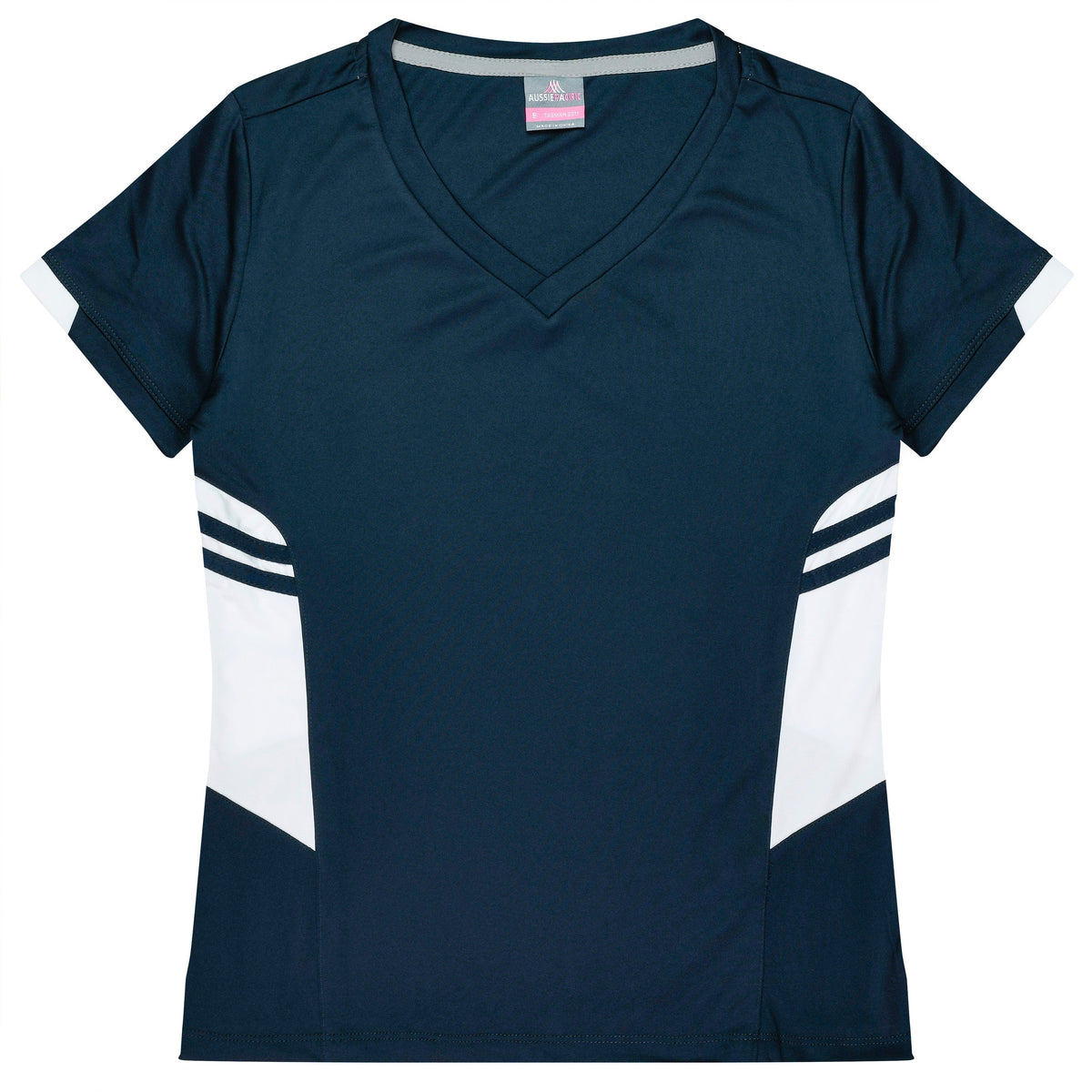 Aussie Pacific Tasman Ladies Tee 2211 - Navy/White
