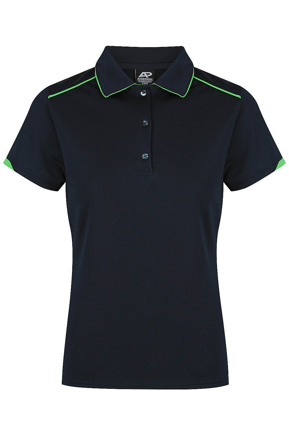 Aussie Pacific Currumbin Ladies Polo 2320 - Navy/Kawa Green