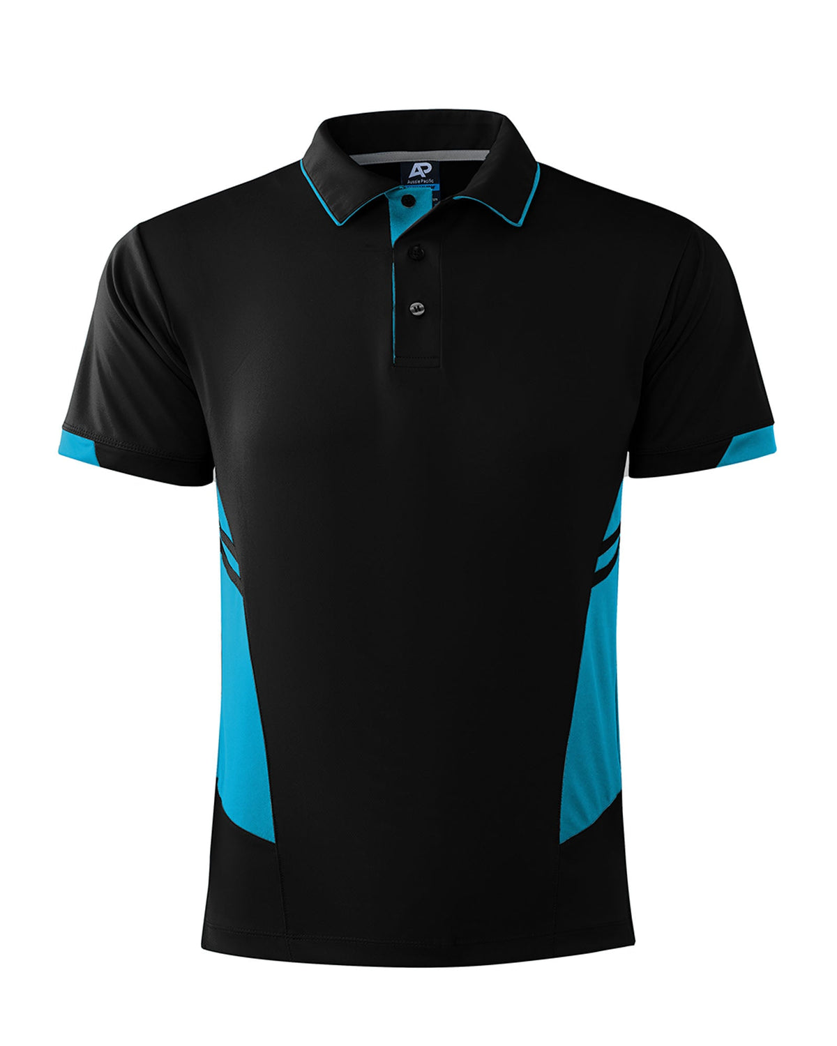 Aussie Pacific Tasman Men's Polo 1311 - Black/Teal