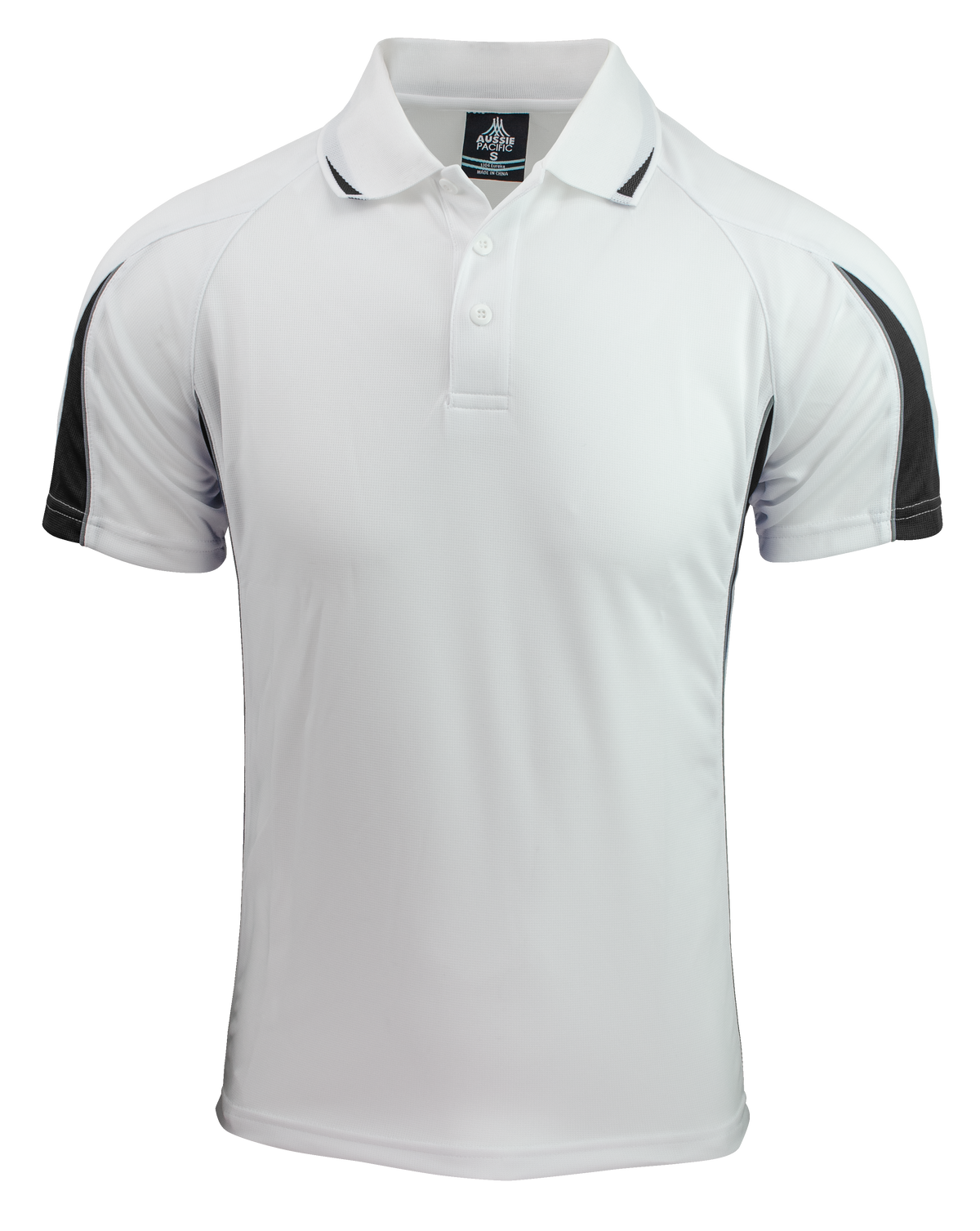 Aussie Pacific Eureka Men's Polo 1304 - White/Black