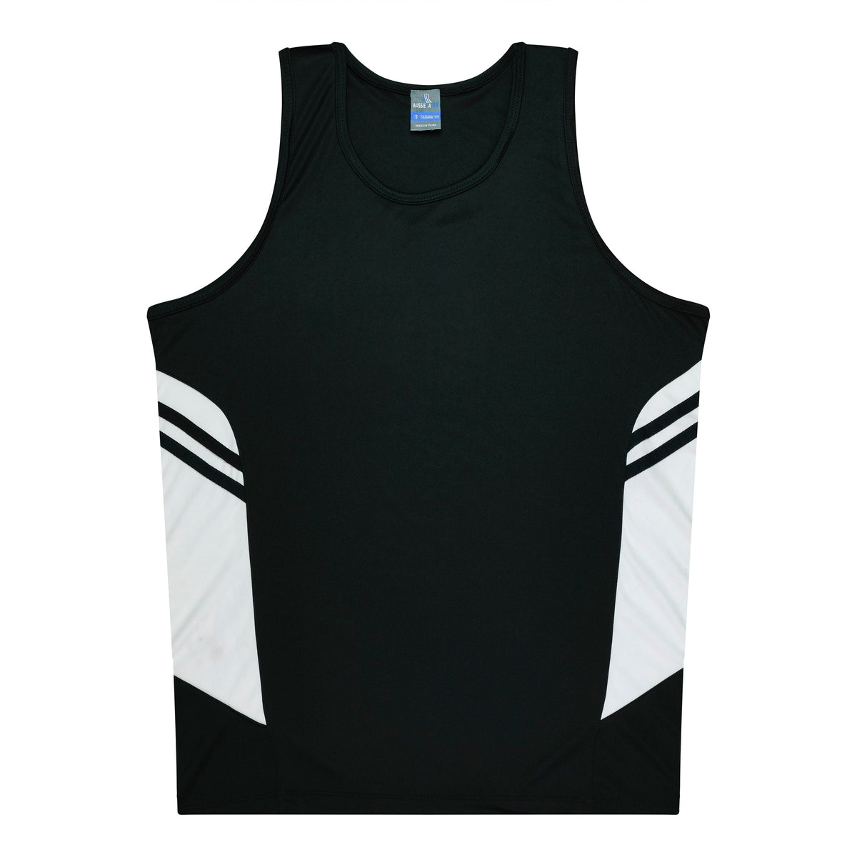 Aussie Pacific Tasman Kids Singlet 3111 - Black/White