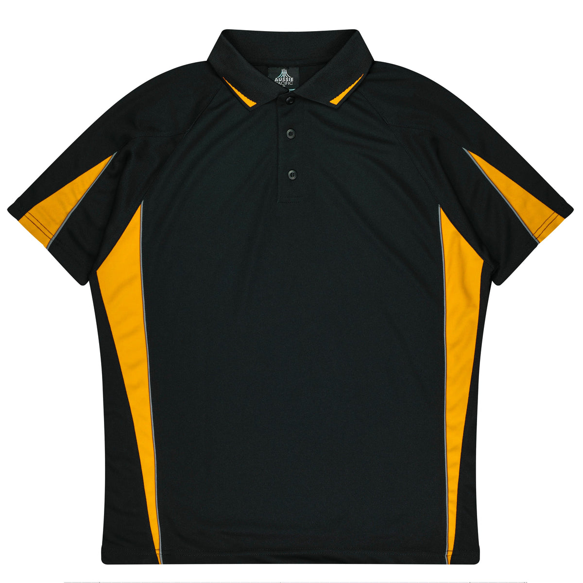 Aussie Pacific Eureka Kids Polo 3304 - Black/Gold