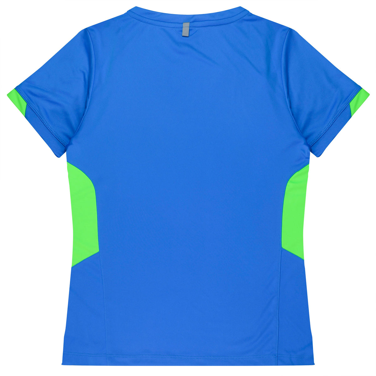 Aussie Pacific Tasman Ladies Tee 2211 - Cyan/Neon Green