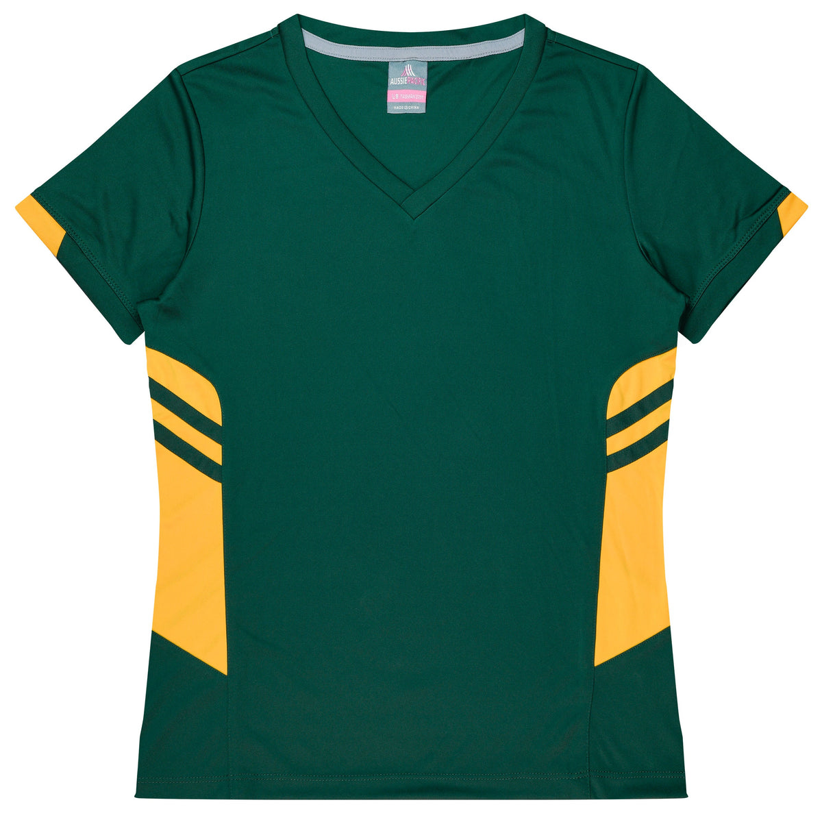 Aussie Pacific Tasman Ladies Tee 2211 - Bottle/Gold
