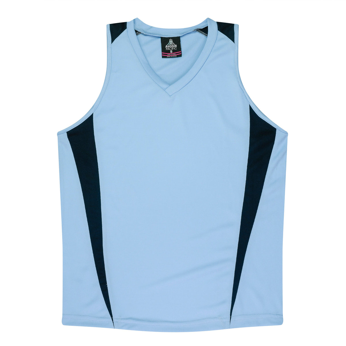 Aussie Pacific Eureka Ladies Singlet 2104 - Sky/Navy