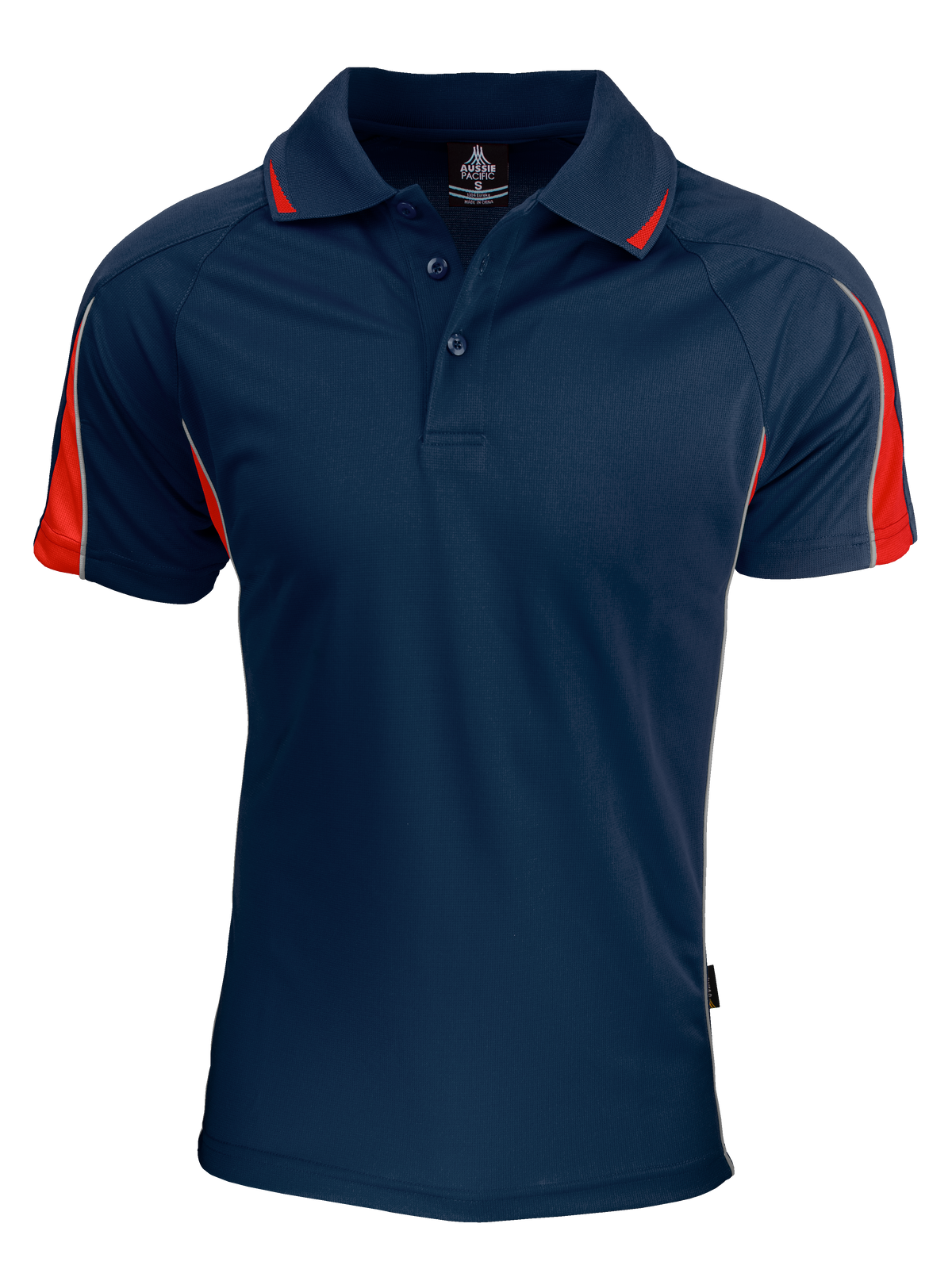 Aussie Pacific Eureka Men's Polo 1304 - Navy/Red