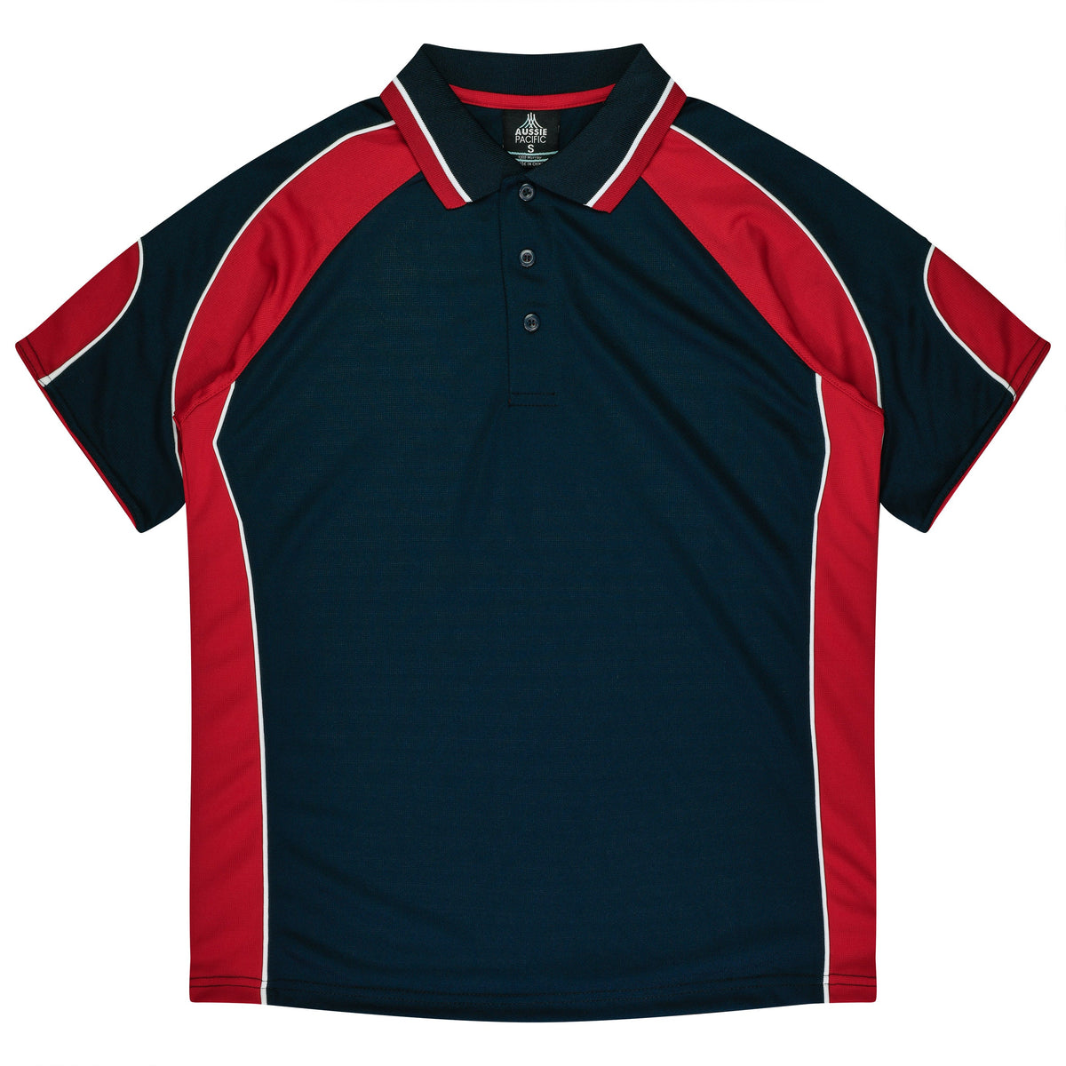Aussie Pacific Murray Kids Polo 3300 - Navy/Red