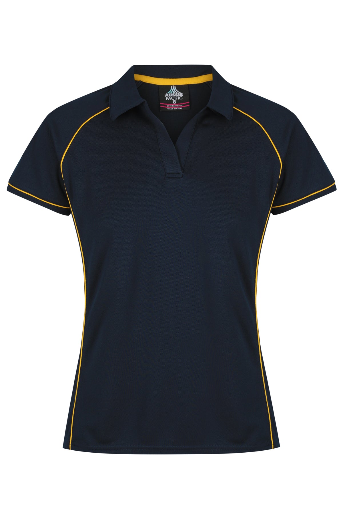 Aussie Pacific Endeavour Ladies Polo 2310 - Navy/Gold