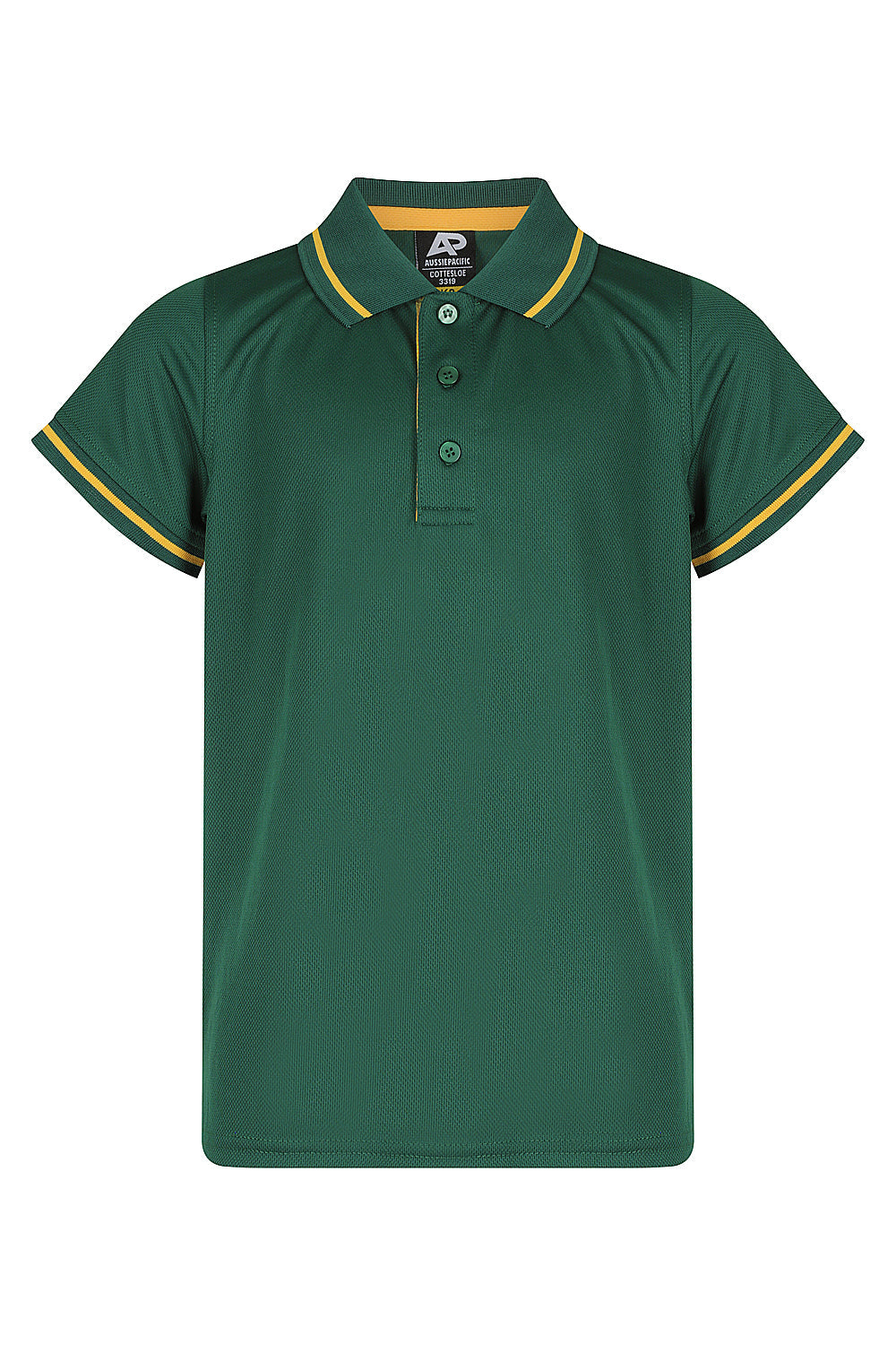 Aussie Pacific Cottesloe Kids Polo 3319 - Bottle/Gold
