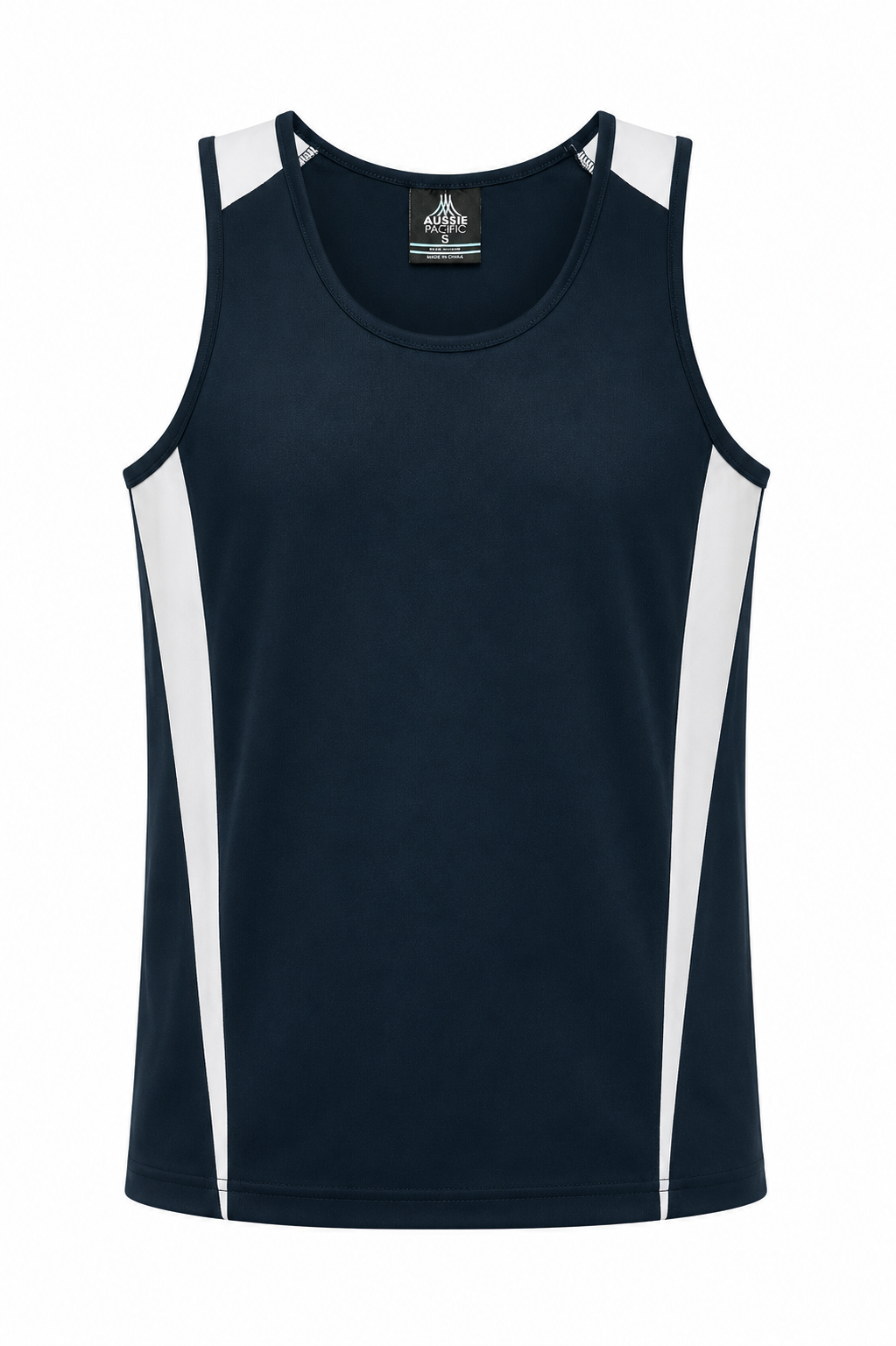 Aussie Pacific Eureka Men's Singlet 1104 - Navy/White