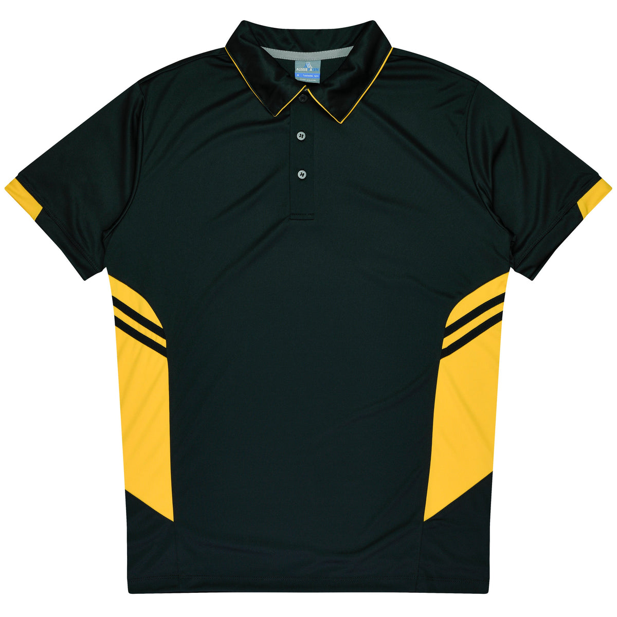 Aussie Pacific Tasman Kids Polo 3311 - Black/Gold