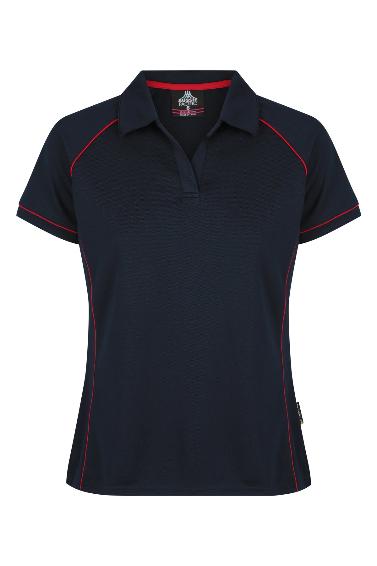 Aussie Pacific Endeavour Ladies Polo 2310 - Navy/Red