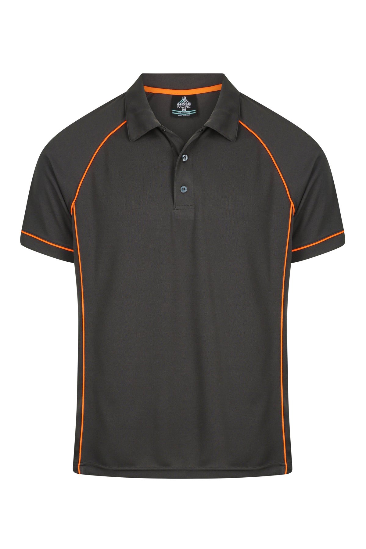 Aussie Pacific Endeavour Men's Polo 1310 - Slate/Orange