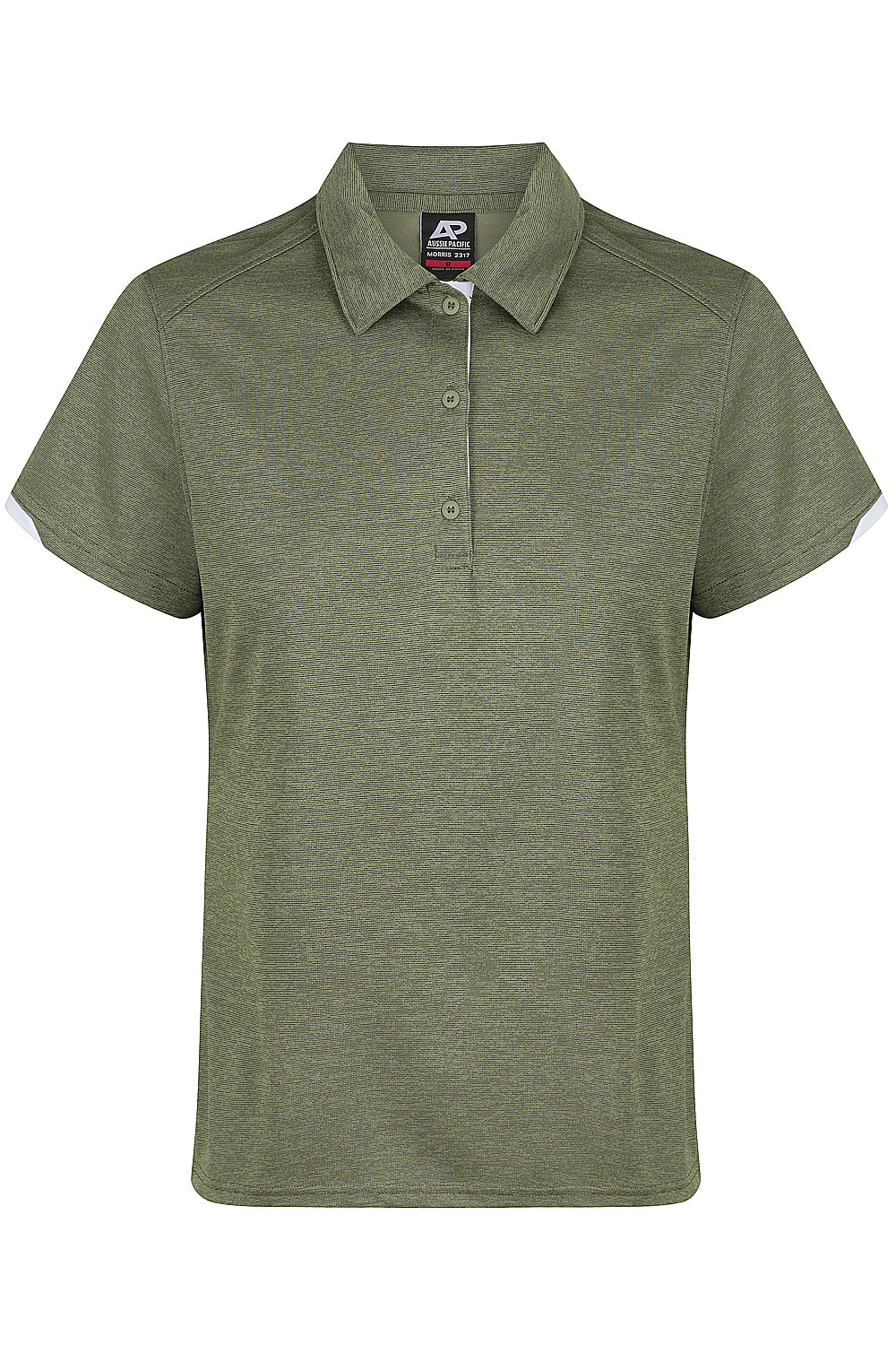Aussie Pacific Morris Ladies Polo 2317 - Army Green/White