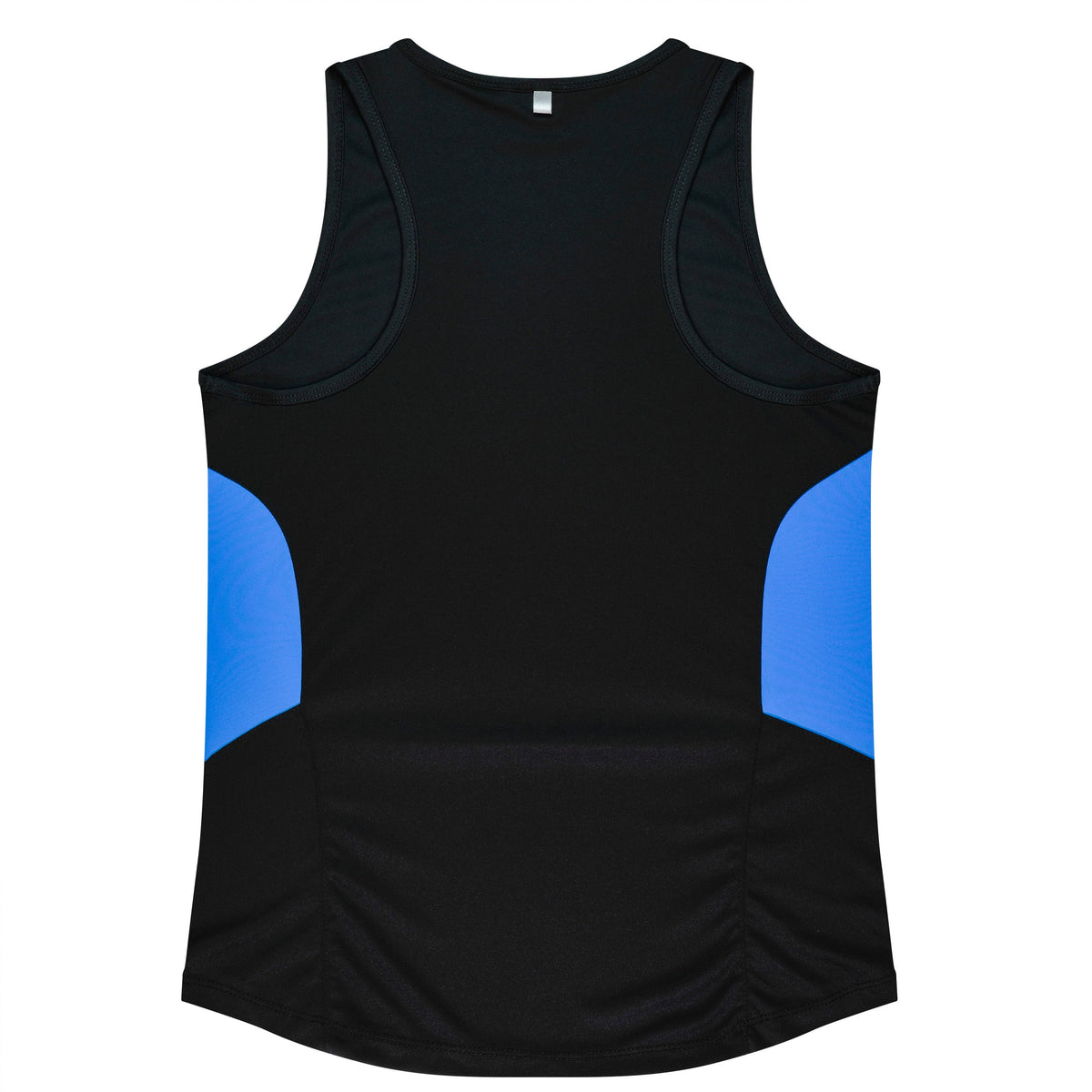 Aussie Pacific Tasman Ladies Singlet 2111 - Black/Cyan