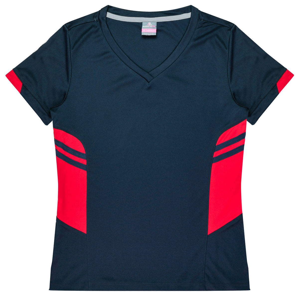 Aussie Pacific Tasman Ladies Tee 2211 - Navy/Red