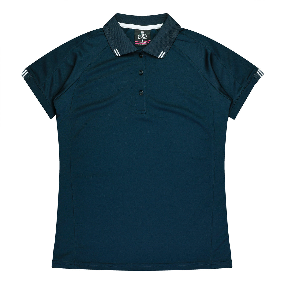 Aussie Pacific Flinders Ladies Polo 2308 - Navy/White
