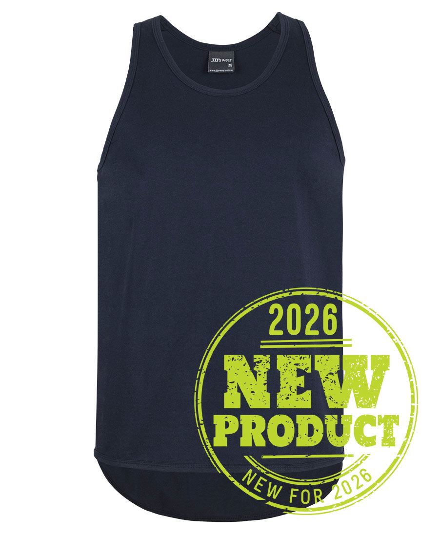 JB's Drop Tail Singlet - Navy - Front