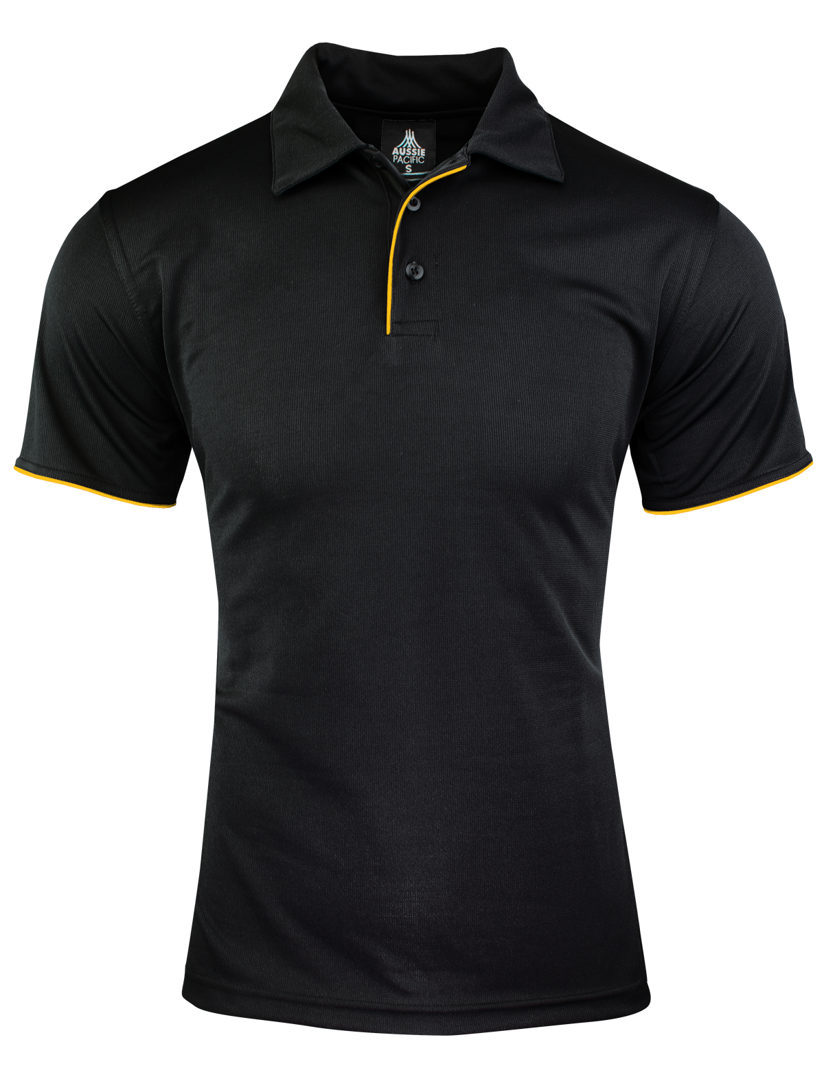 Aussie Pacific Yarra Men's Polo 1302 - Black/Gold