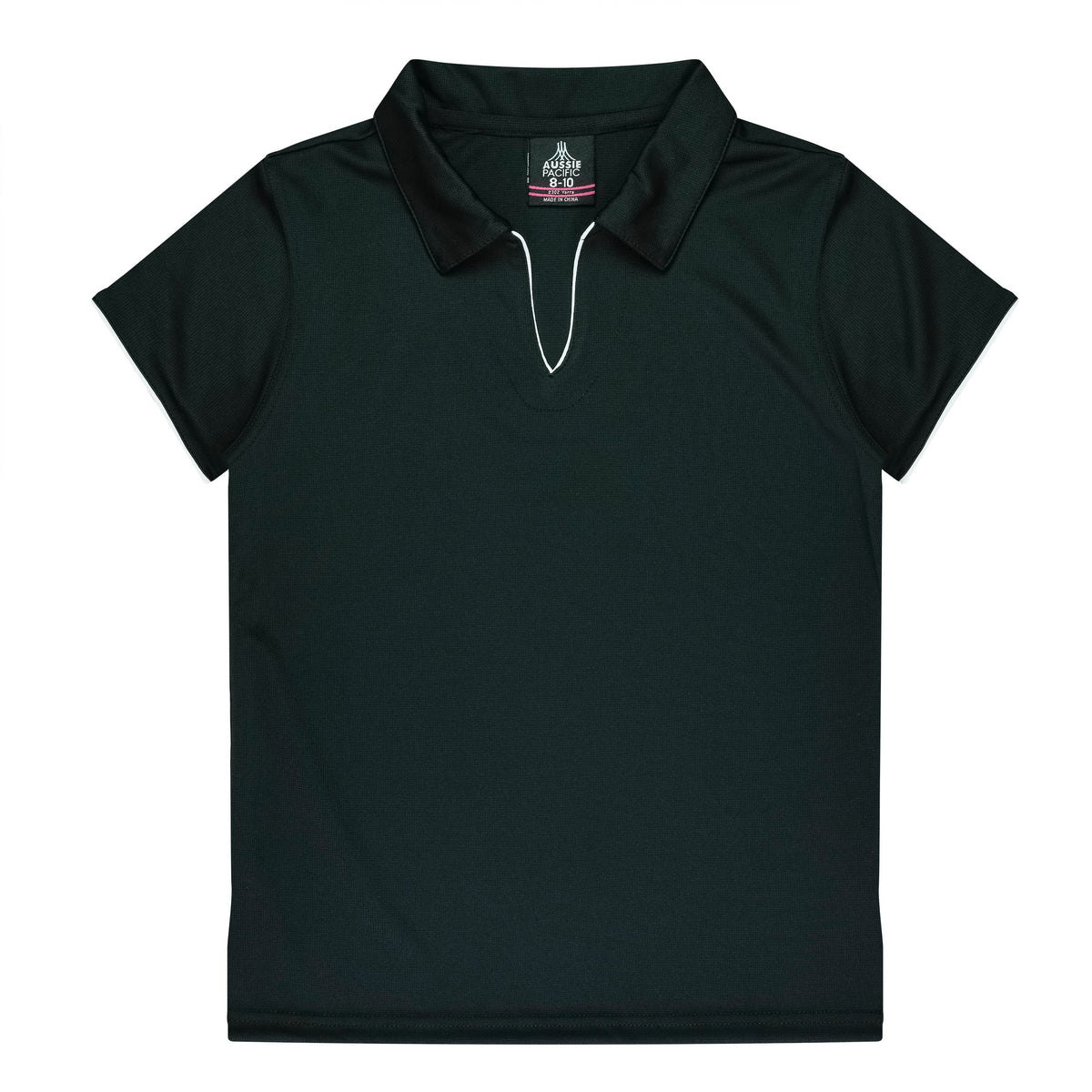 Aussie Pacific Yarra Ladies Polo 2302 - Black/White