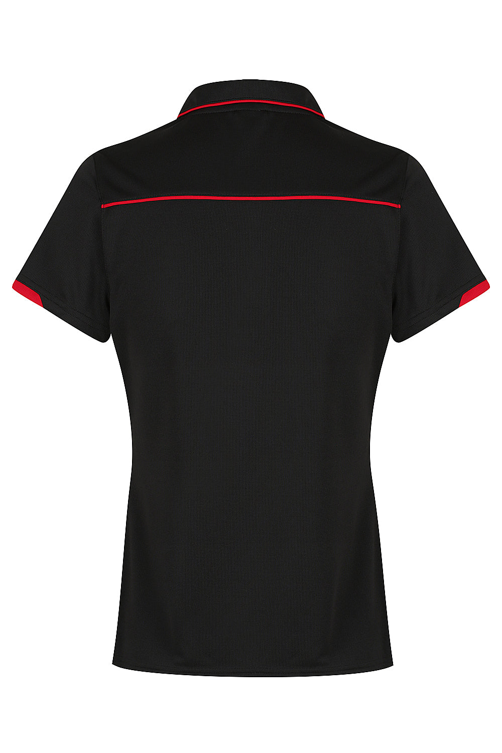Aussie Pacific Currumbin Ladies Polo 2320 - Black/Red