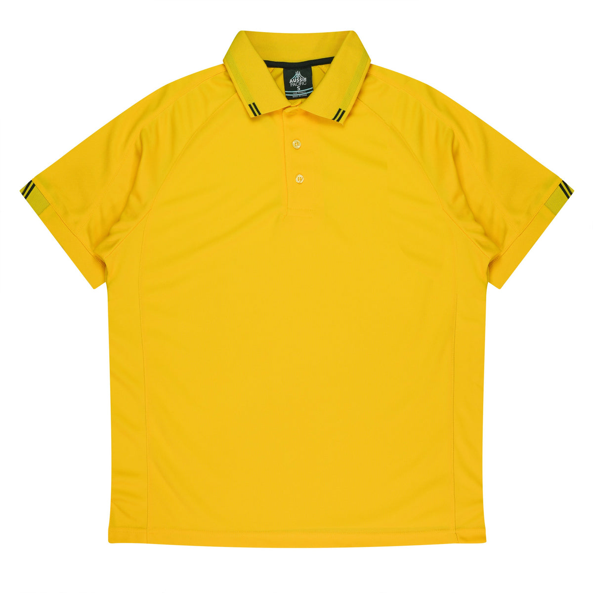 Aussie Pacific Flinders Men's Polo 1308 - Canary/Black