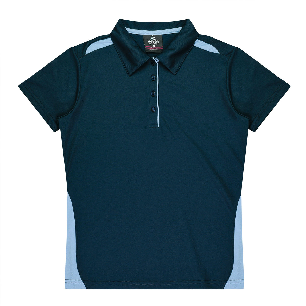 Aussie Pacific Paterson Ladies Polo 2305 - Navy/Sky