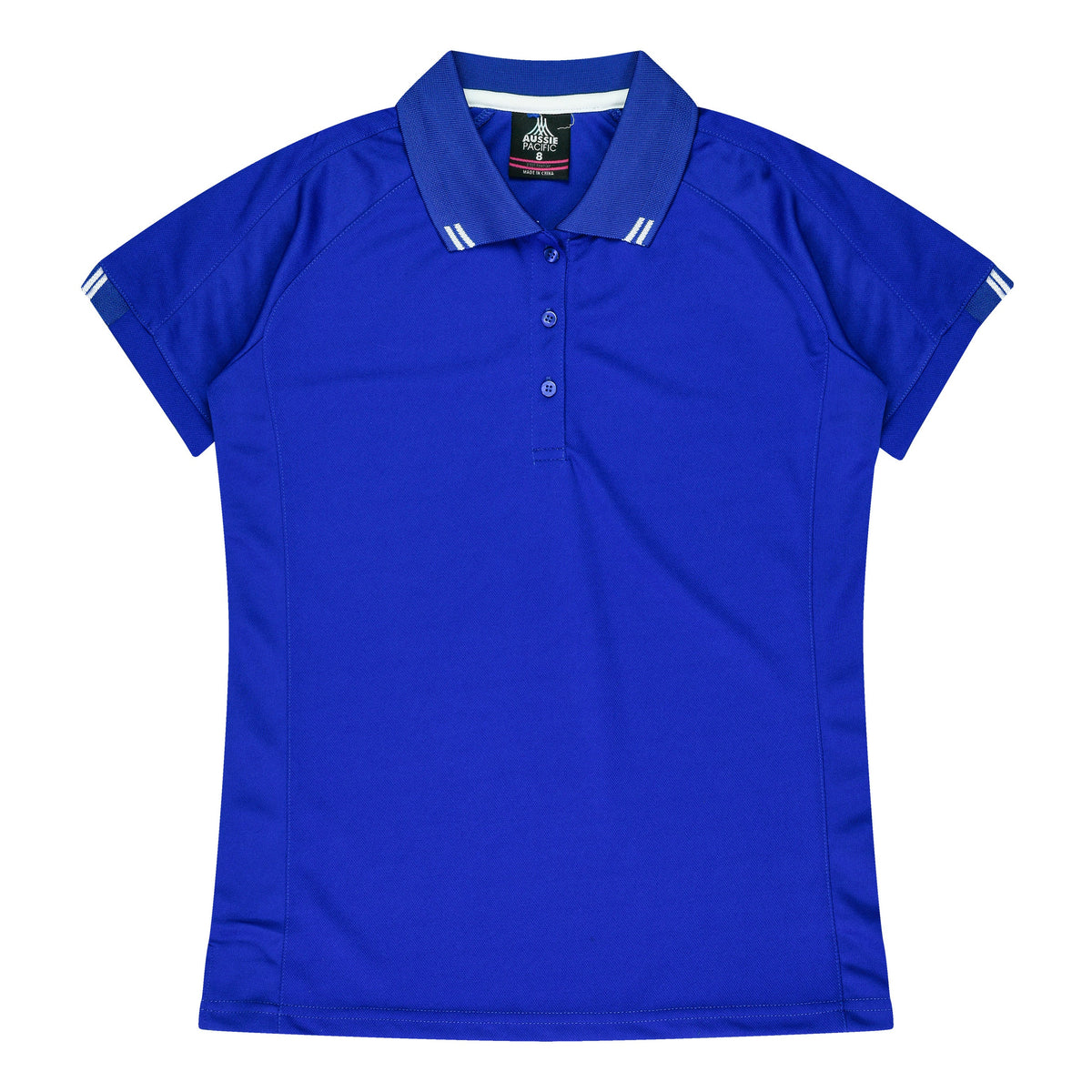 Aussie Pacific Flinders Ladies Polo 2308 - Royal/White
