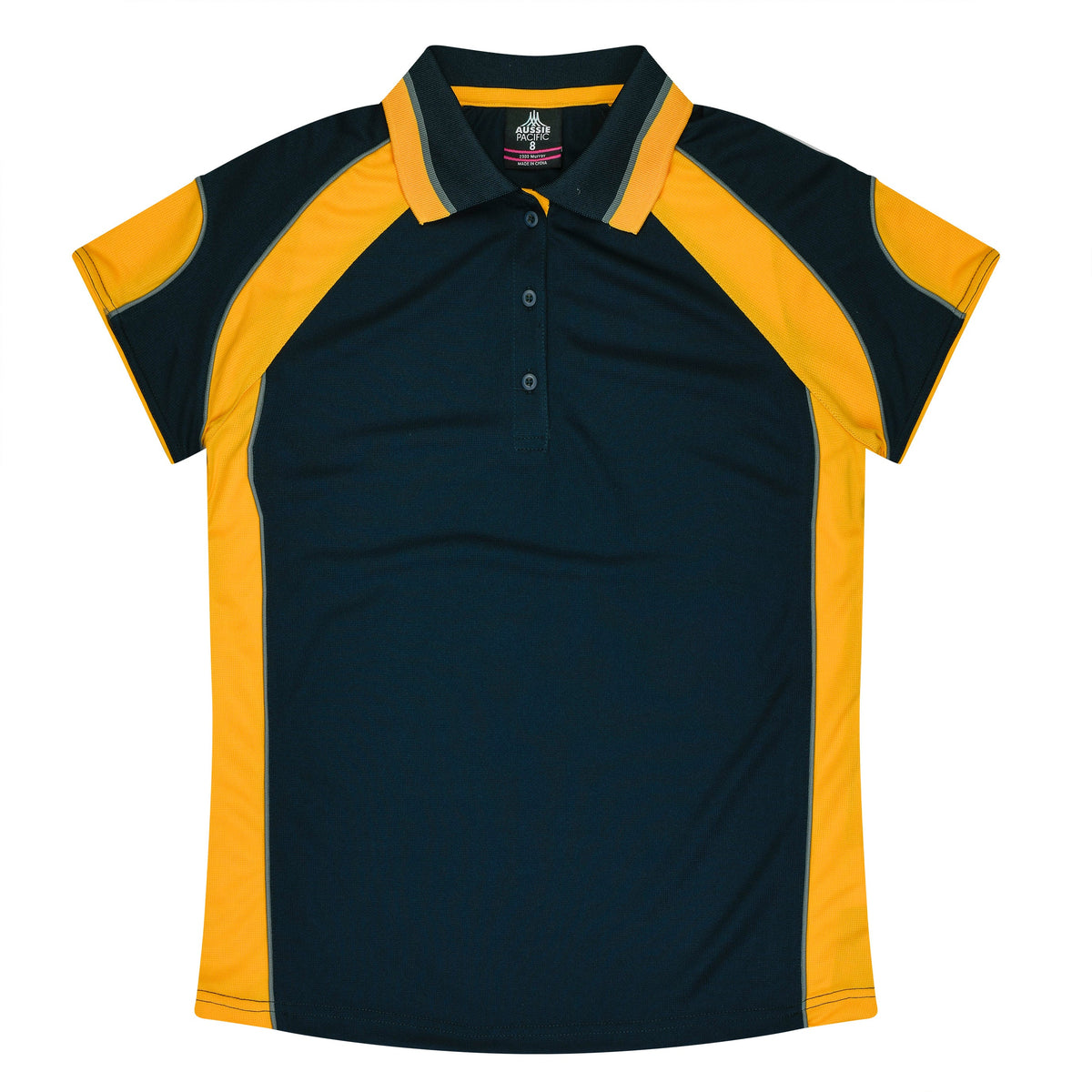 Aussie Pacific Murray Ladies Polo 2300 - Navy/Gold