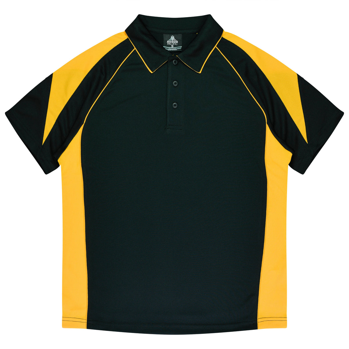 Aussie Pacific Premier Kids Polo 3301 - Black/Gold