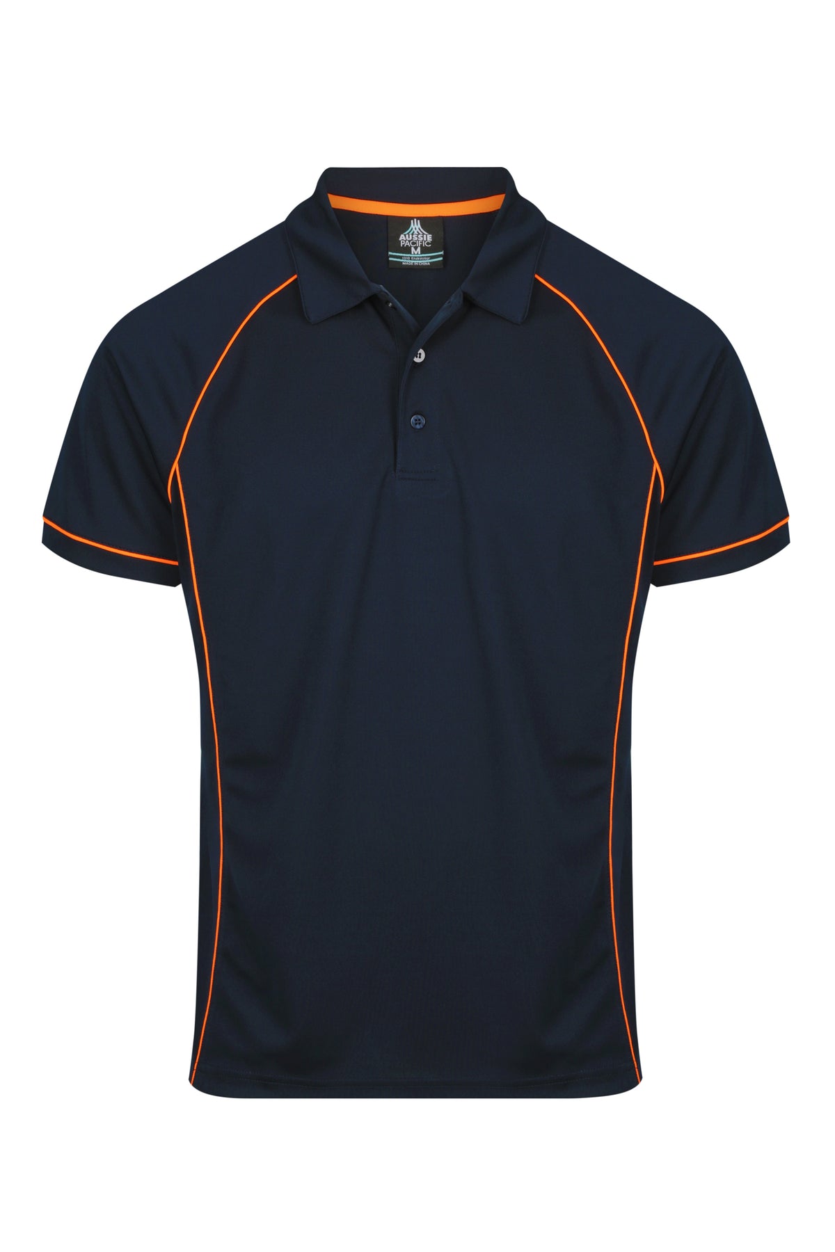 Aussie Pacific Endeavour Men's Polo 1310 - Navy/Orange