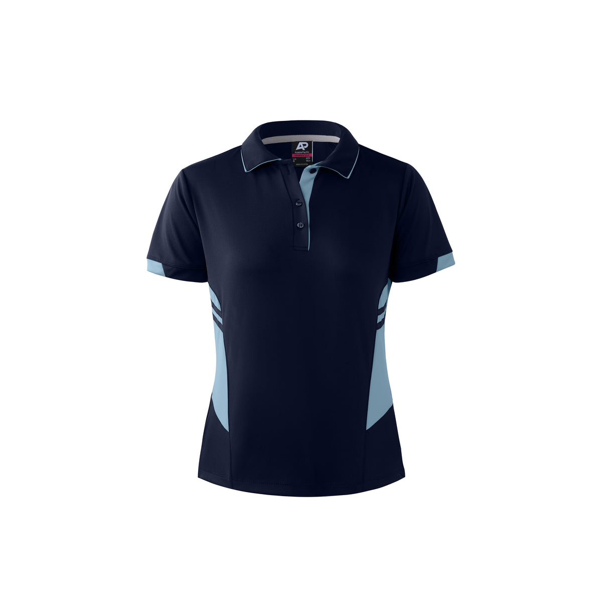 Aussie Pacific Tasman Ladies Polo 2311 - Navy/Sky