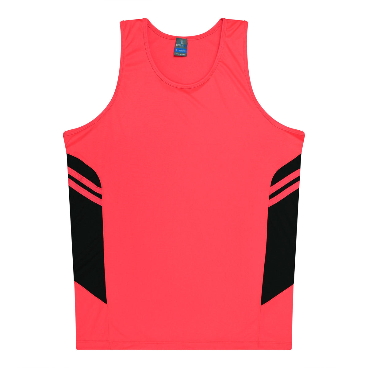 Aussie Pacific Tasman Kids Singlet 3111 - Neon Pink/Black